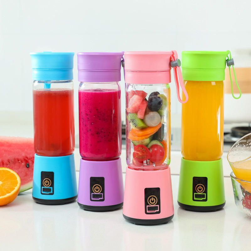 Mini Portable Stainless Steel Blade Juicer Blender with USB Rechargeable